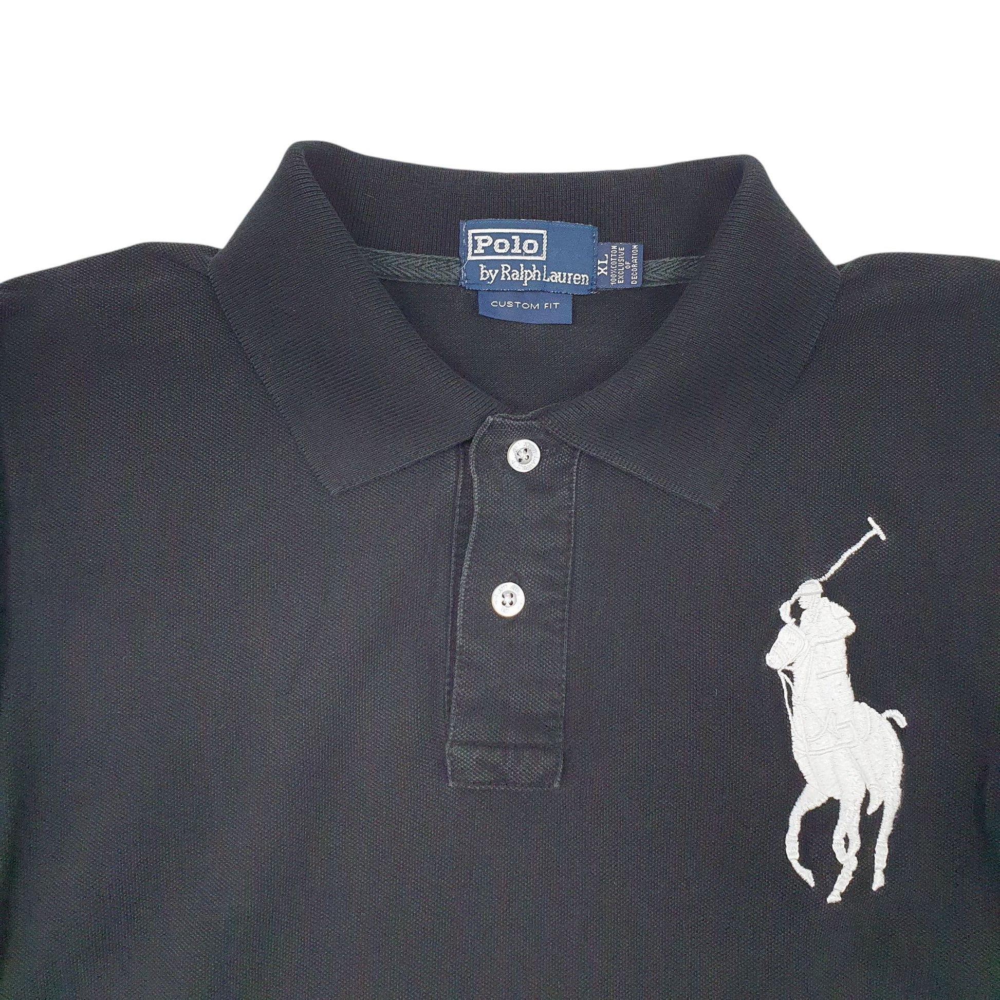 Mens Black Polo Ralph Lauren  Long Sleeve Polo Shirt