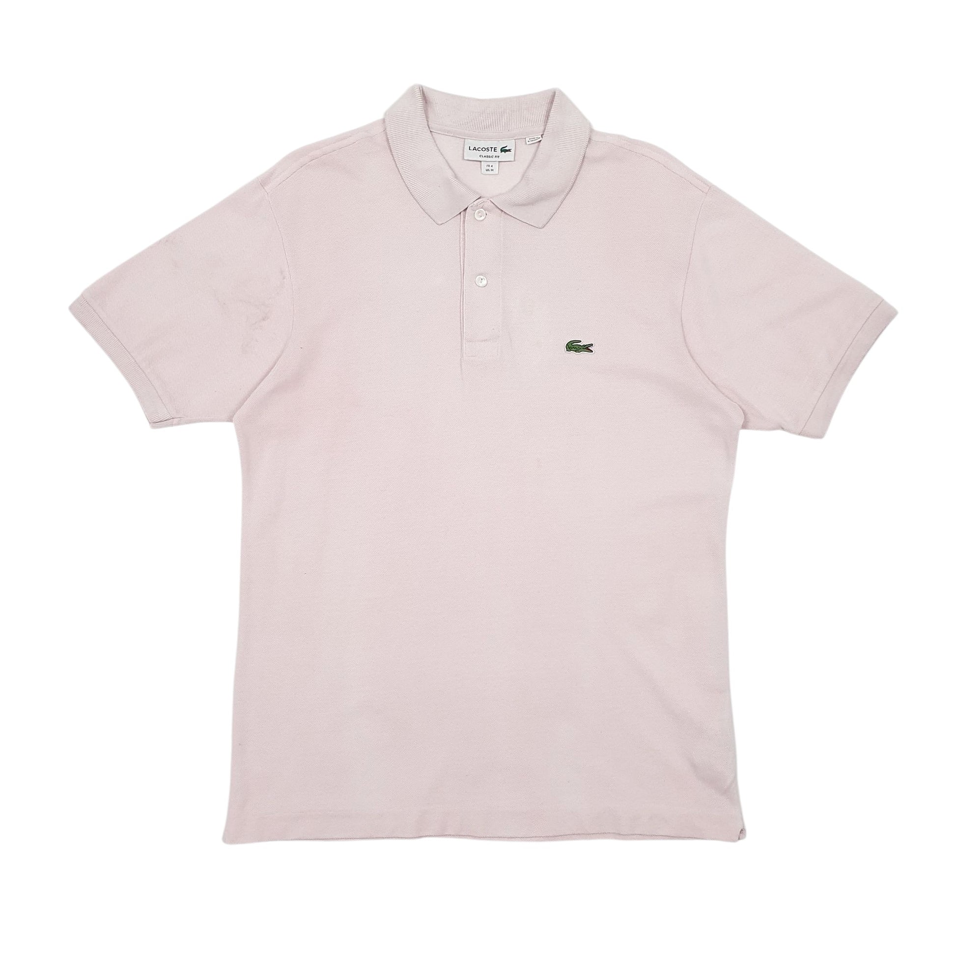 Mens Pink Lacoste  Short Sleeve Polo Shirt