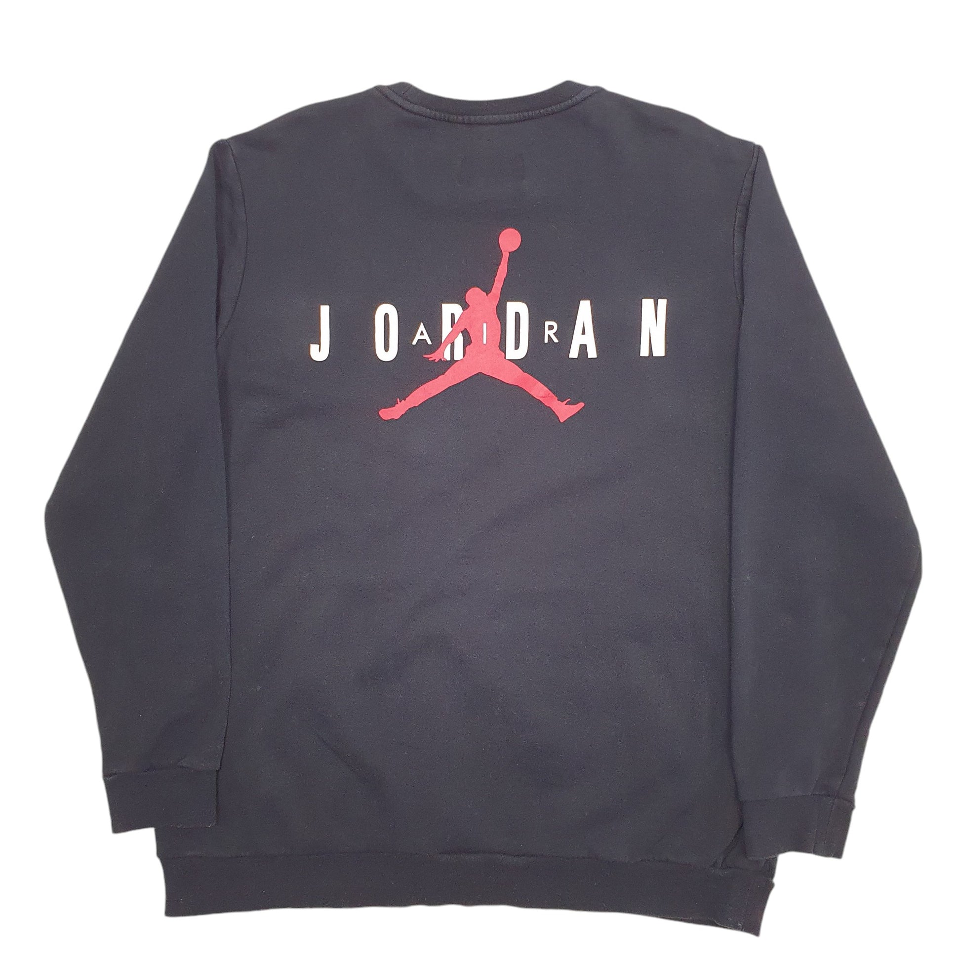 Mens Black Nike Jordan Jumpman Basketball Bulls Chicago 23 Crewneck Jumper