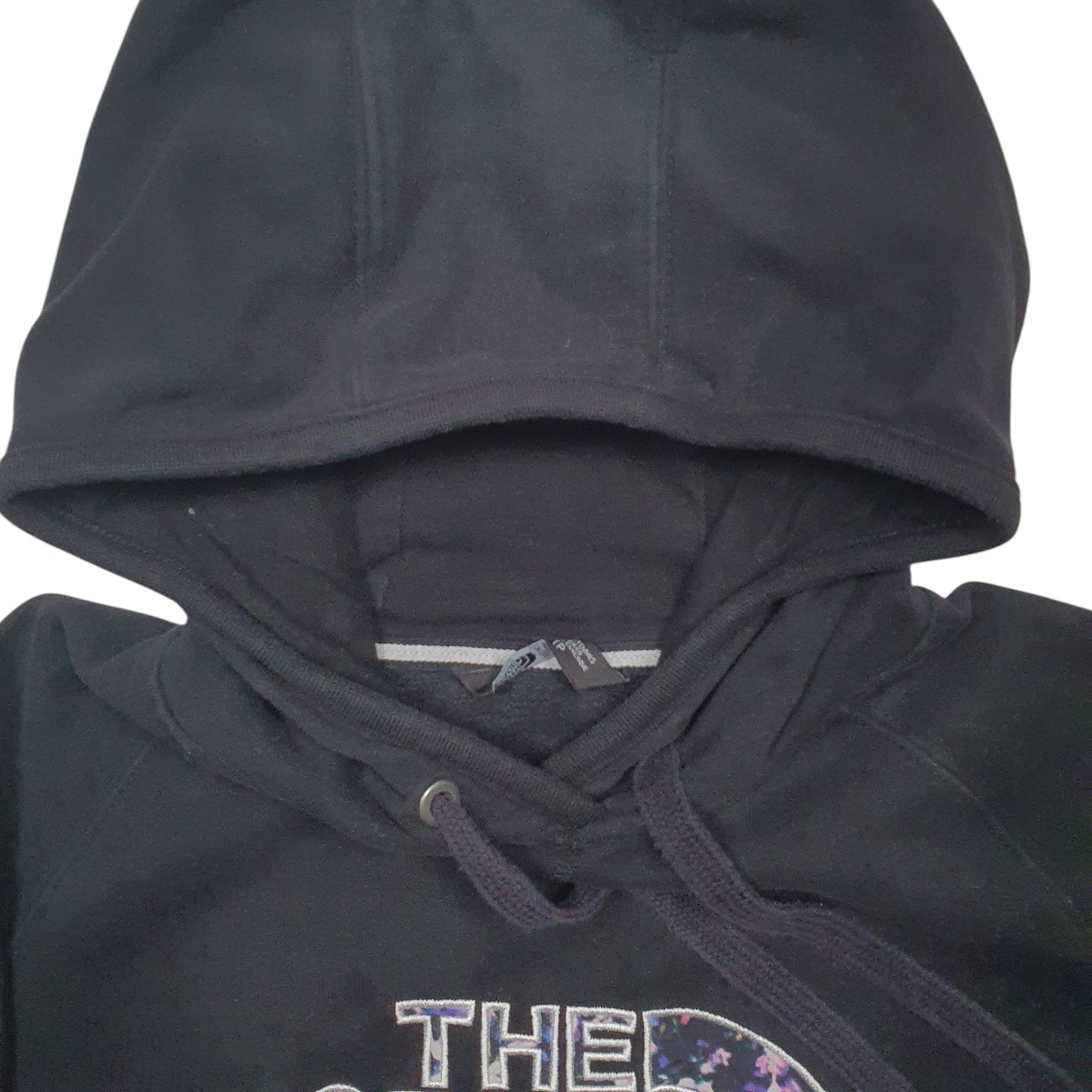 Womens Black The North Face Spellout Hoodie Jumper