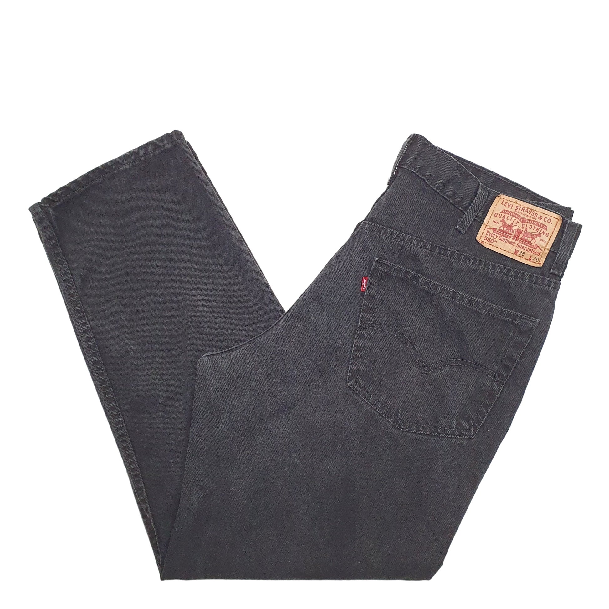 Mens Black Levis  550 JeansW38 L30