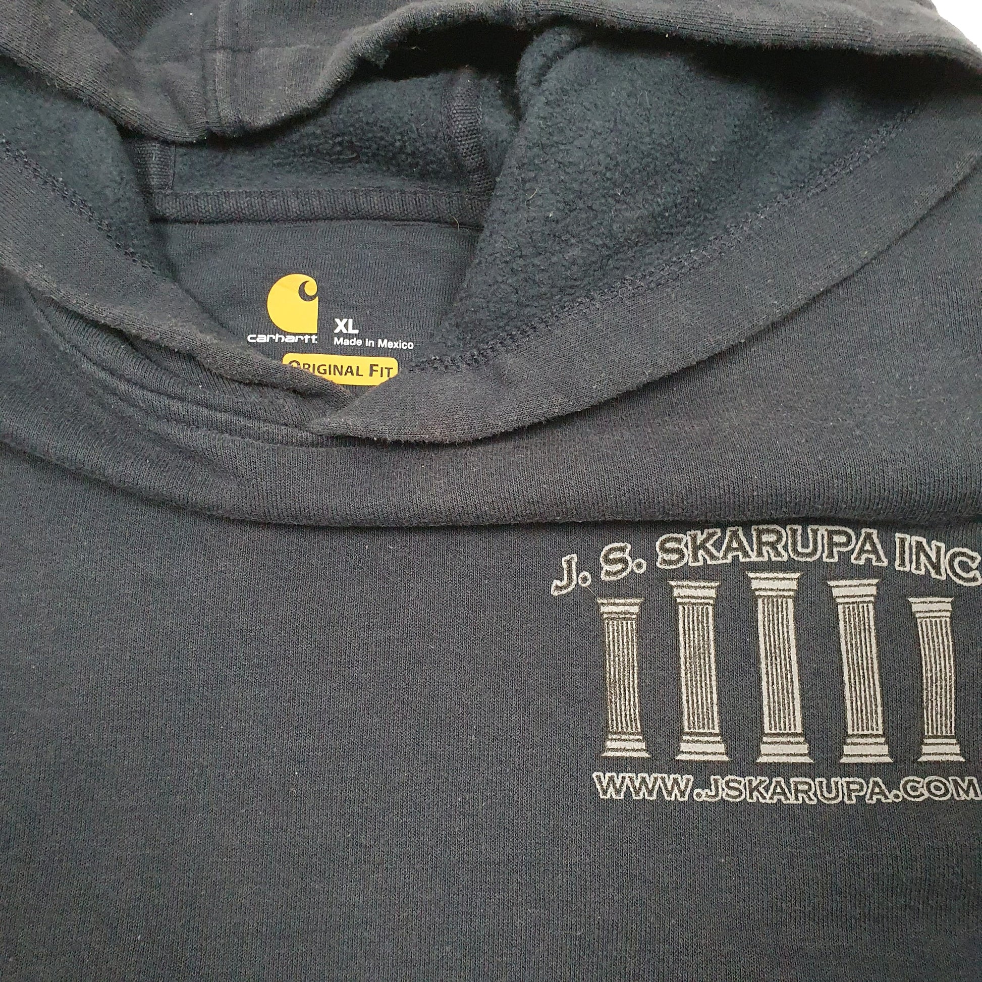 Mens Navy Carhartt Workwear Hoodie Jumper