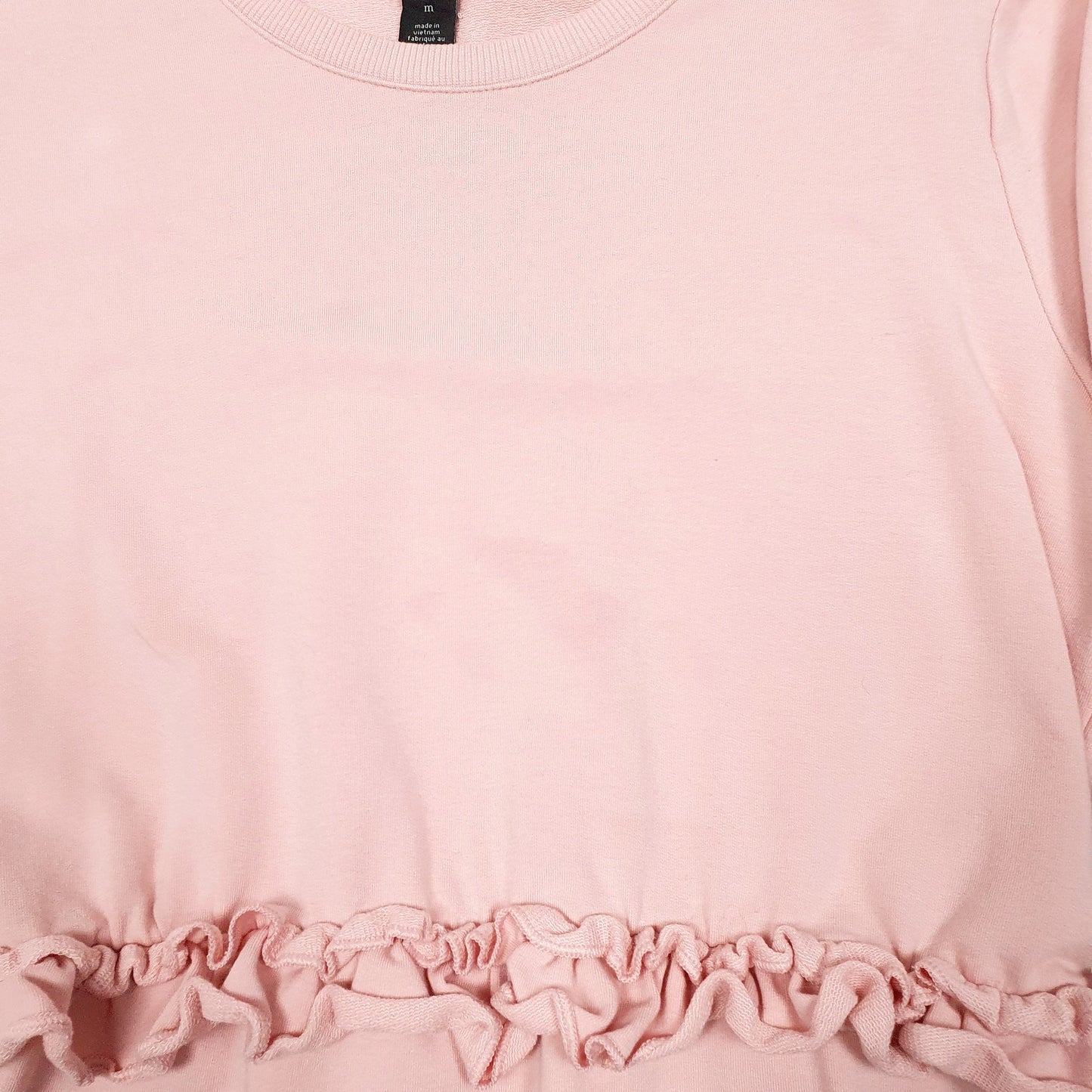 Womens Pink Halogen Frill Crewneck Jumper