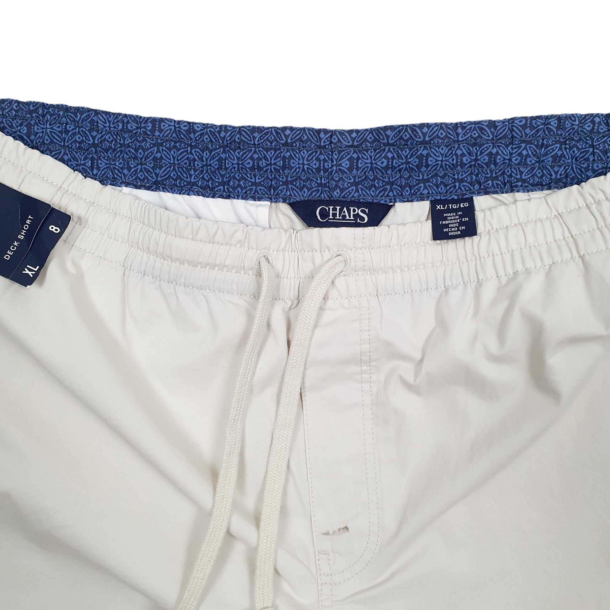 Mens Cream Chaps Deck Sport Shorts