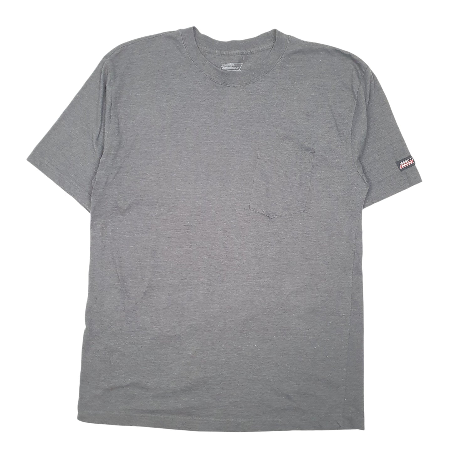 Mens Grey Dickies Pocket Workwear Short Sleeve T Shirt