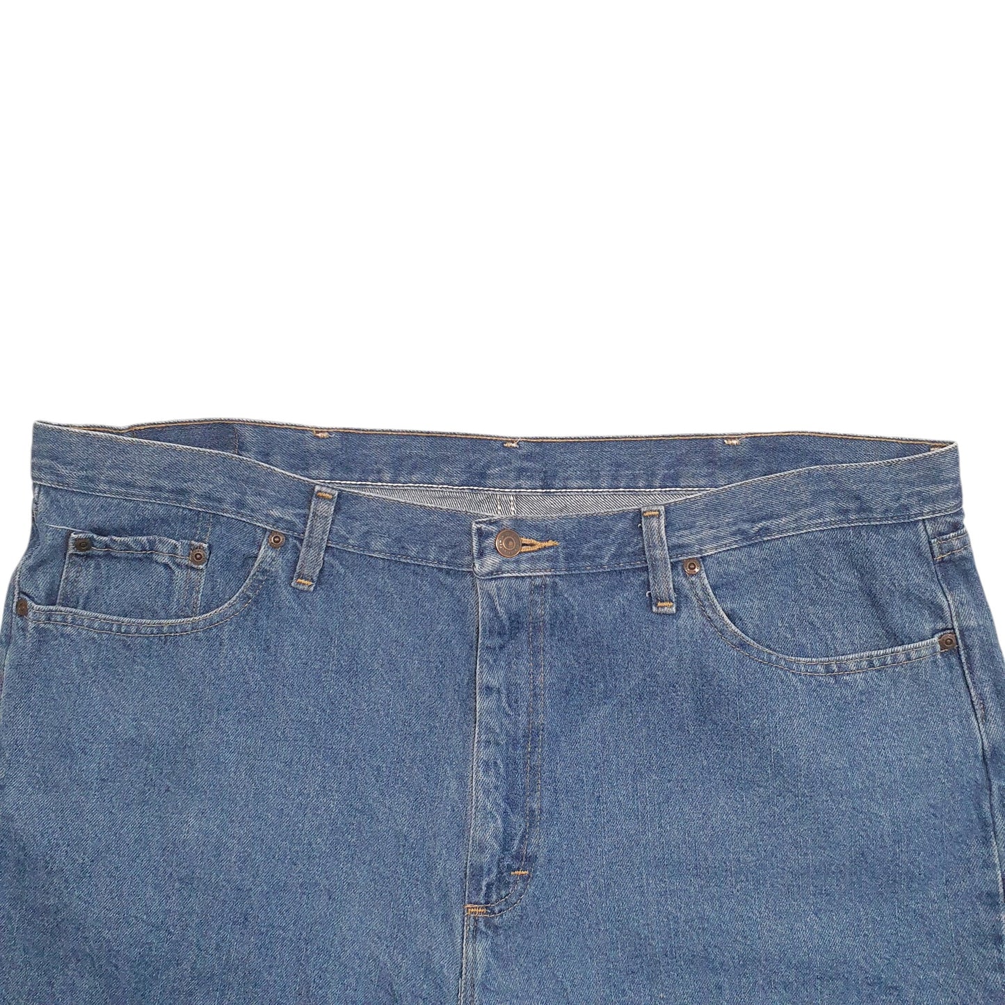 Mens Blue Wrangler Denim Jeans Jorts Denim Shorts