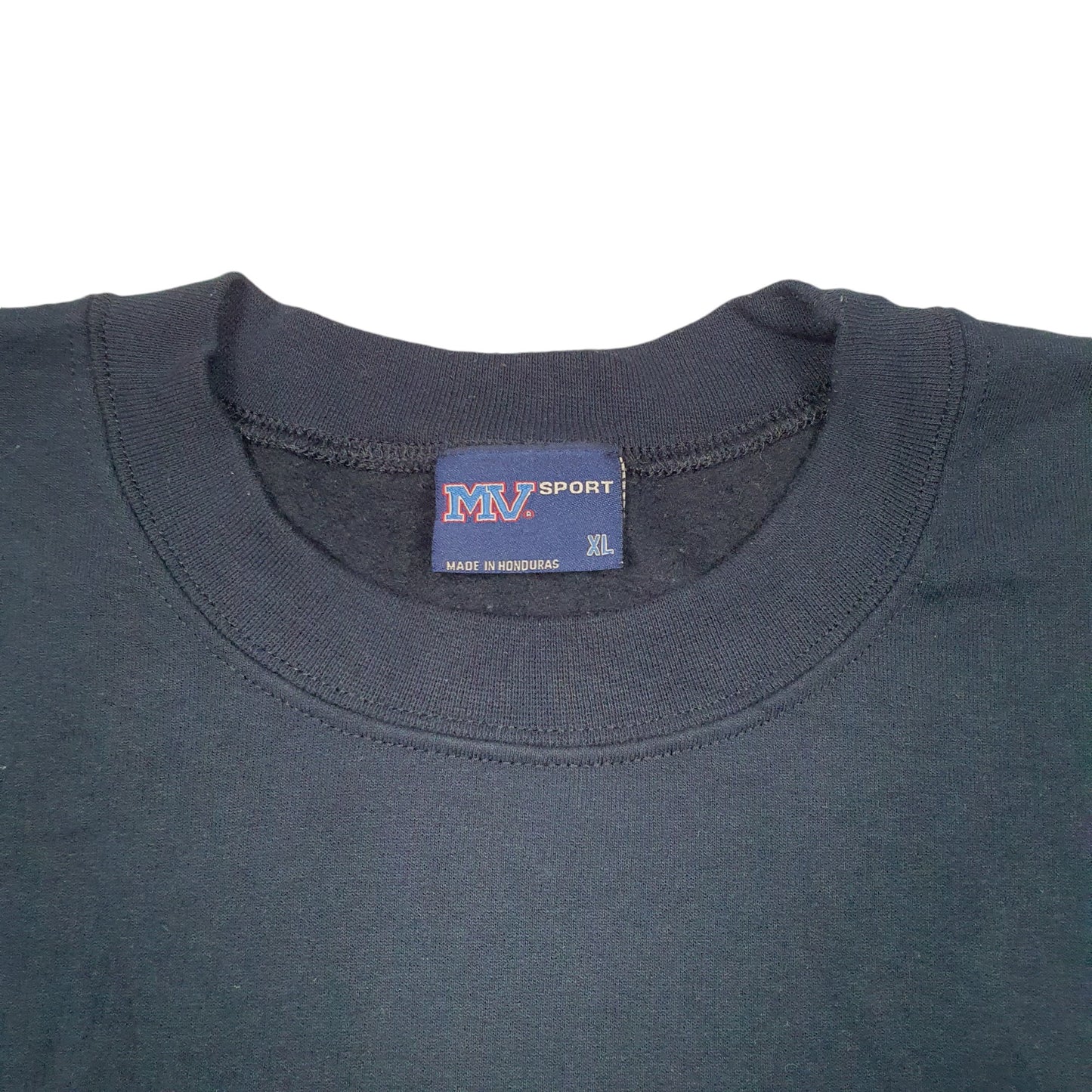 Mens Navy MV Sport Georgian Court University USA Spellout Crewneck Jumper