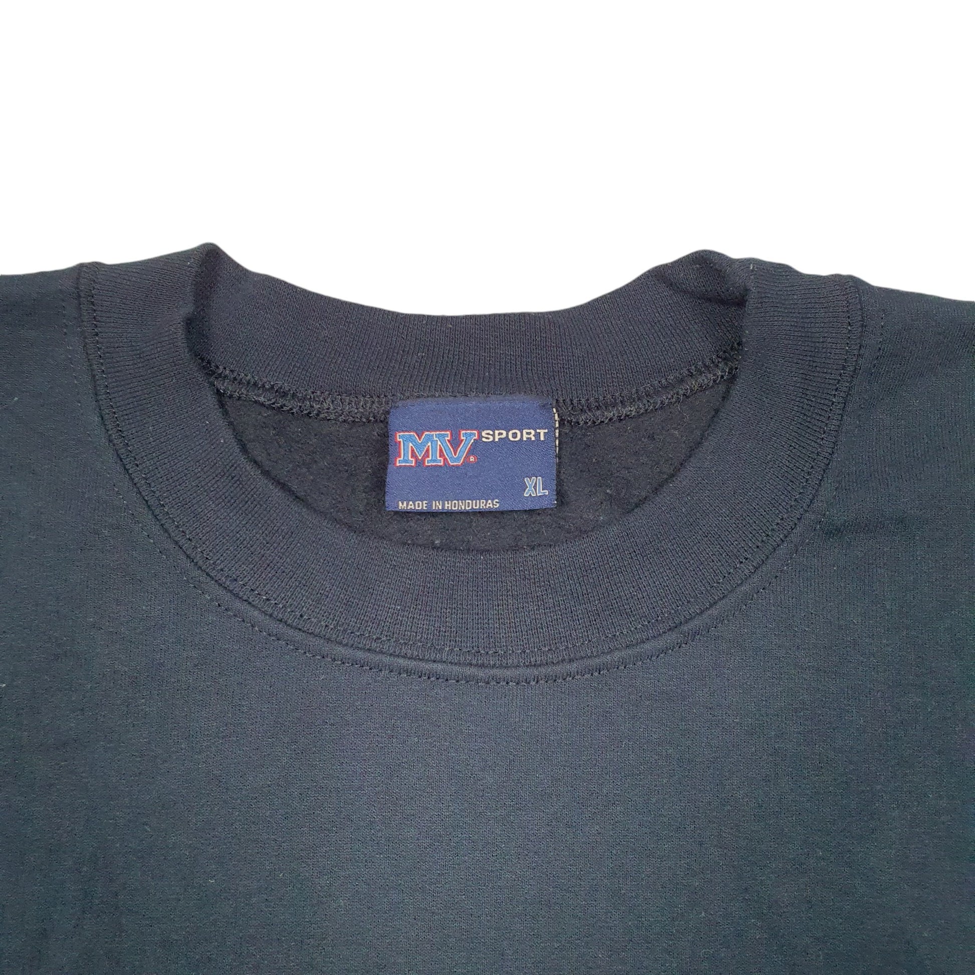 Mens Navy MV Sport Georgian Court University USA Spellout Crewneck Jumper