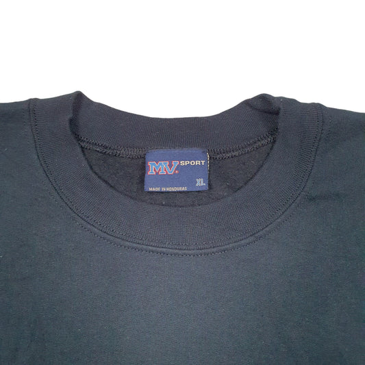 Mens Navy MV Sport Georgian Court University USA Spellout Crewneck Jumper