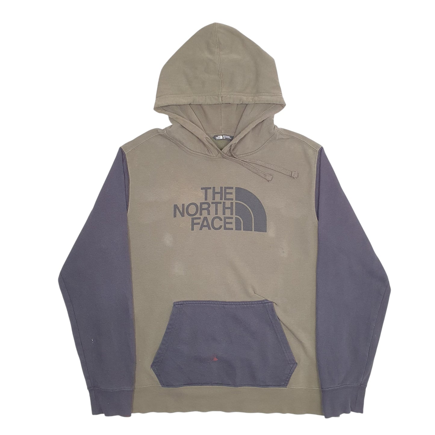 Mens Khaki The North Face Spellout Hoodie Jumper