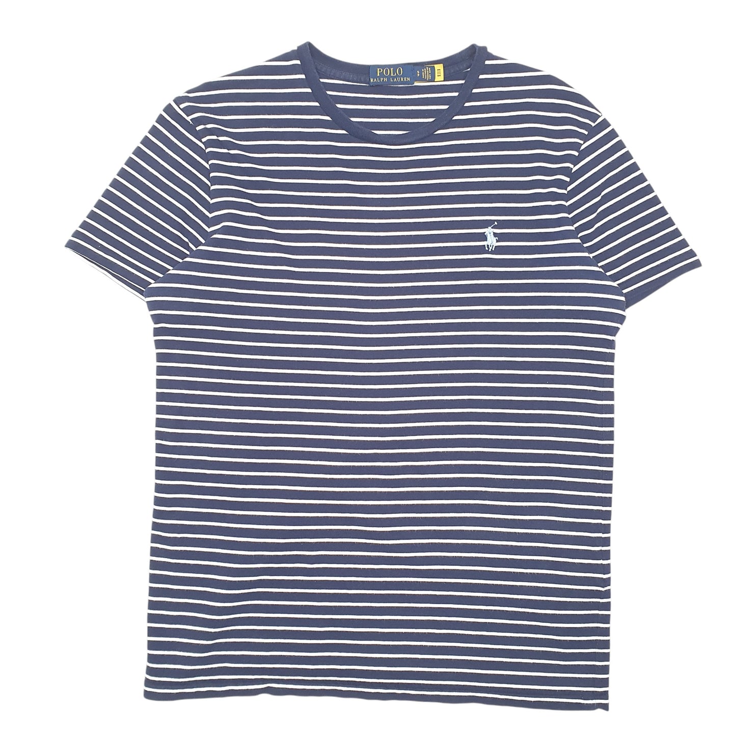 Mens Navy Polo Ralph Lauren Striped Short Sleeve T Shirt