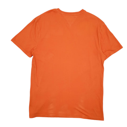 Mens Orange Tommy Hilfiger  Short Sleeve T Shirt