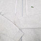Mens Grey Lacoste Hoodie Miami Open Tennis Full Zip Jumper