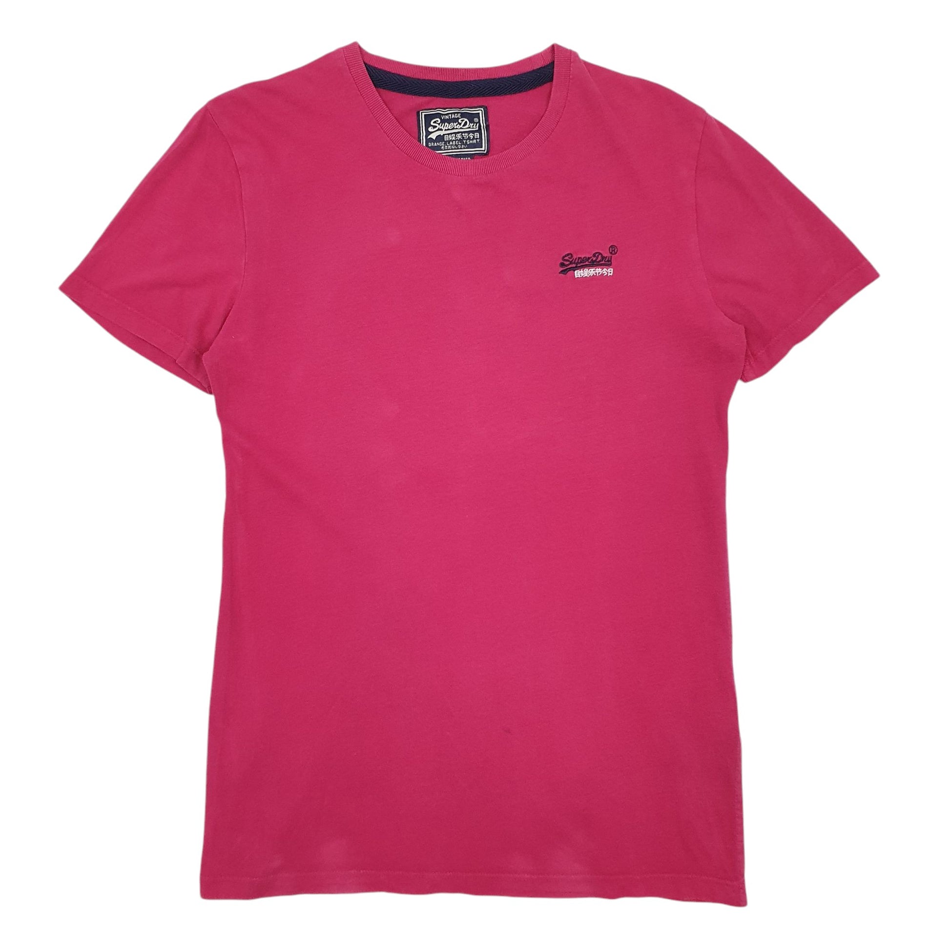 Mens Pink Superdry  Short Sleeve T Shirt