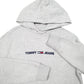 Mens Grey Tommy Hilfiger Jeans Spellout Hoodie Jumper