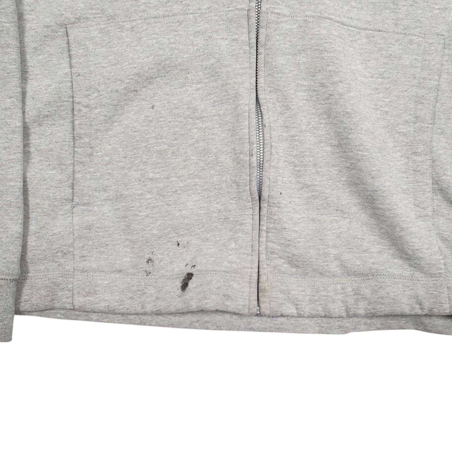 Mens Grey Nautica Spellout Full Zip Jumper