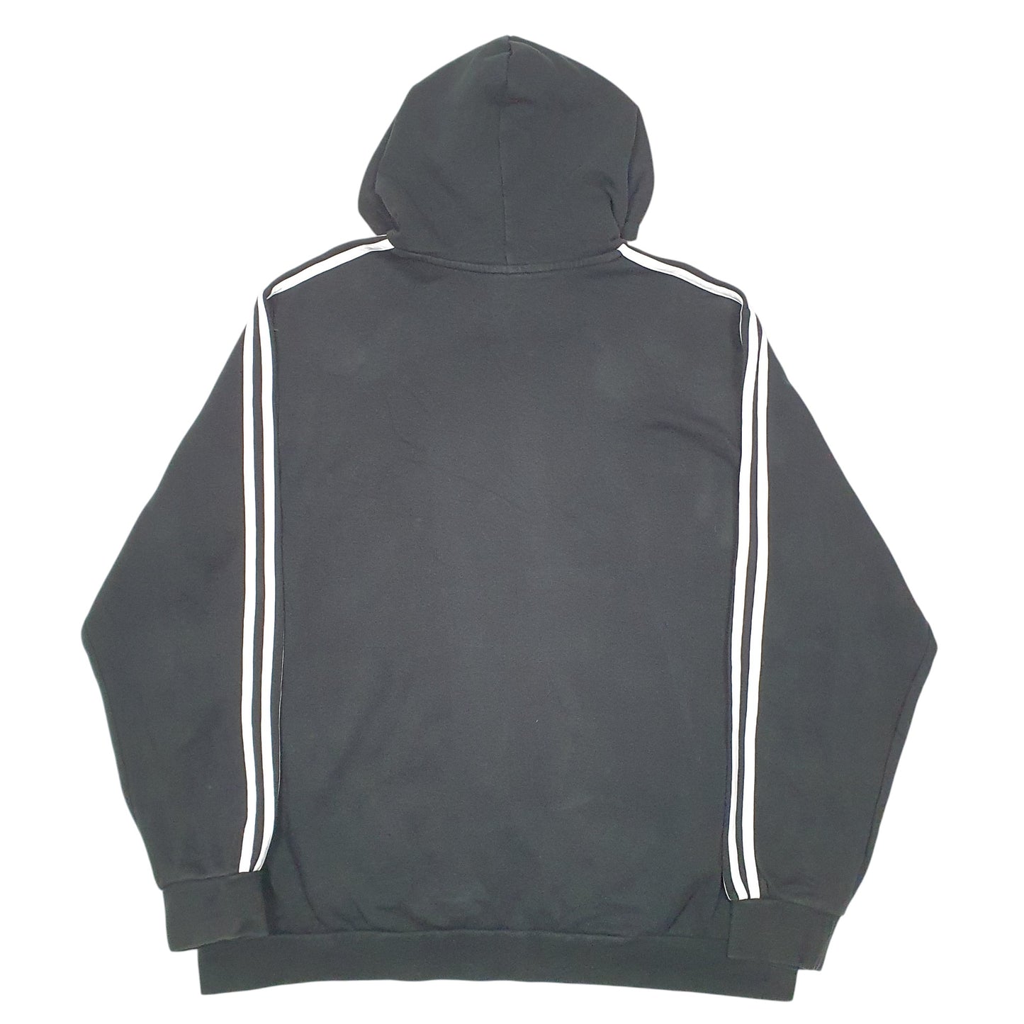 Mens Black Adidas Spellout Hoodie Jumper