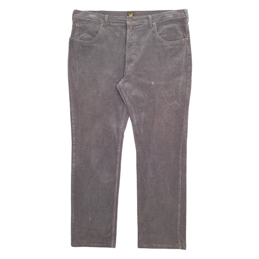 Mens Grey Lee  Corduroy Trousers