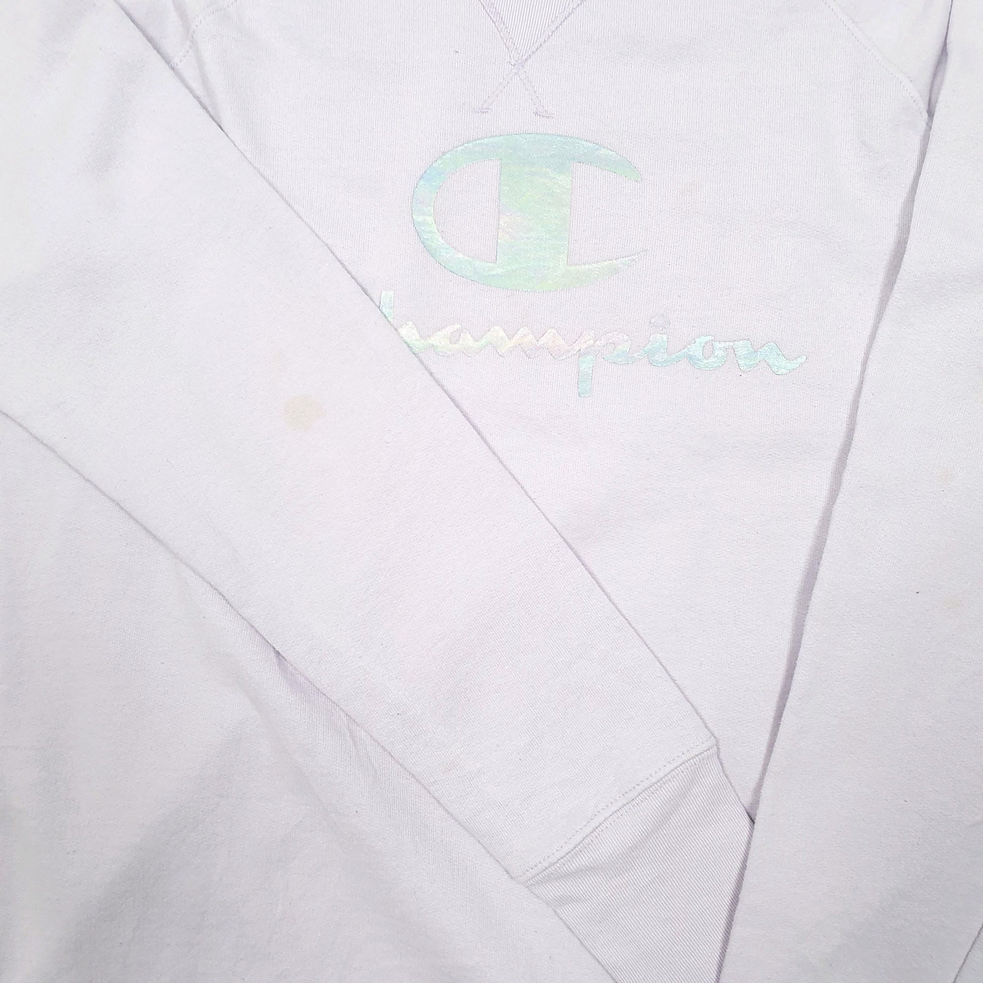 Womens Lilac Champion Raglan Crewneck Jumper