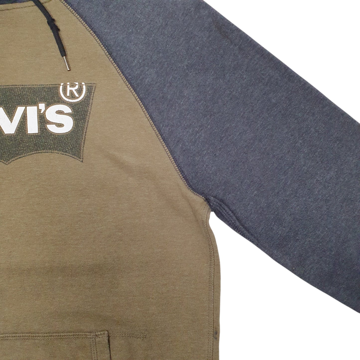 Mens Khaki Levis  Hoodie Jumper