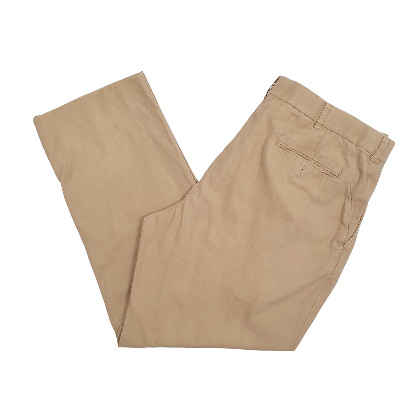 Mens Beige Polo Ralph Lauren Vintage 90s Chino Trousers