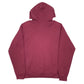 Mens Burgundy Jerzees Nublend White County USA Spellout Hoodie Jumper