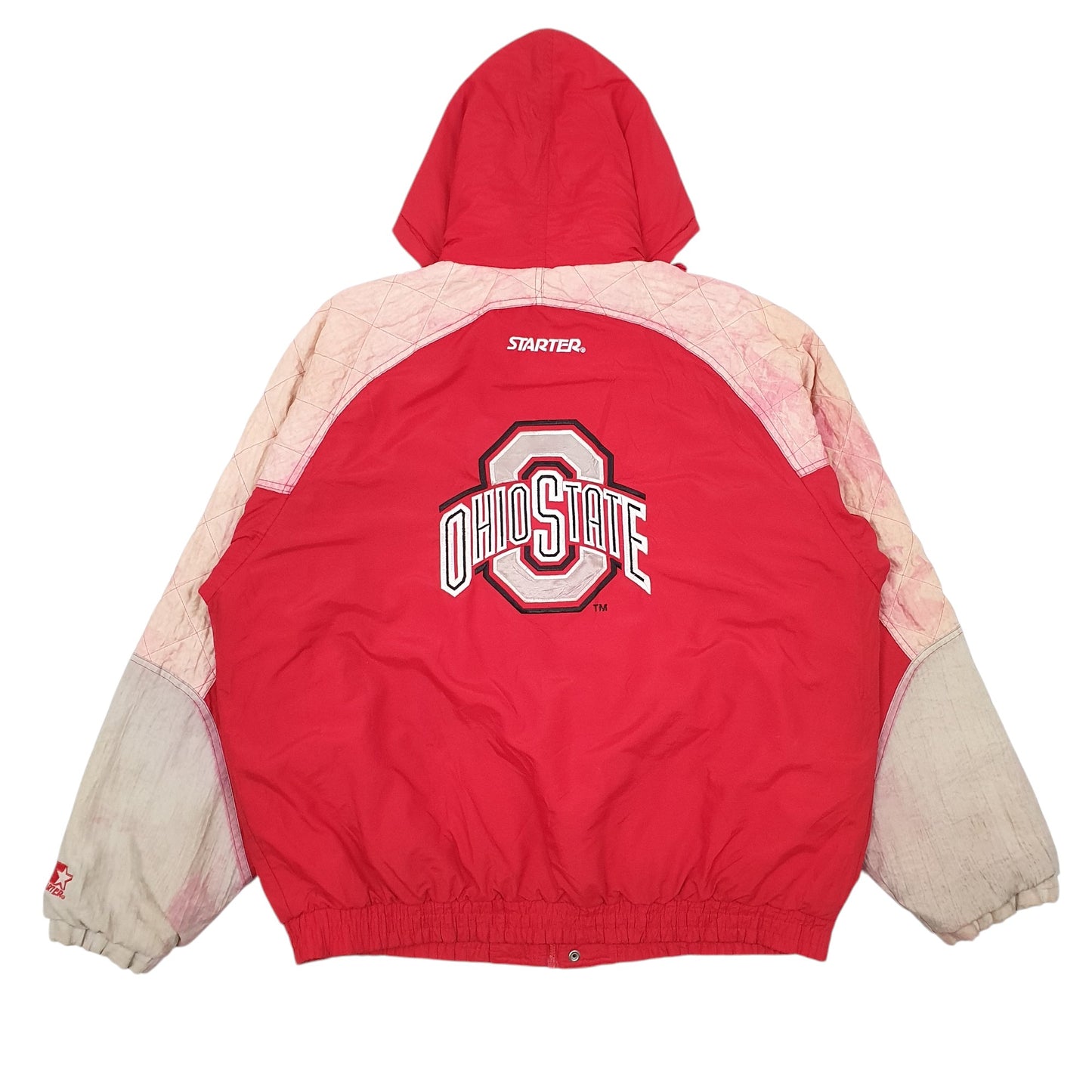 Mens Red Starter Vintage 90s Ohio State  Coat