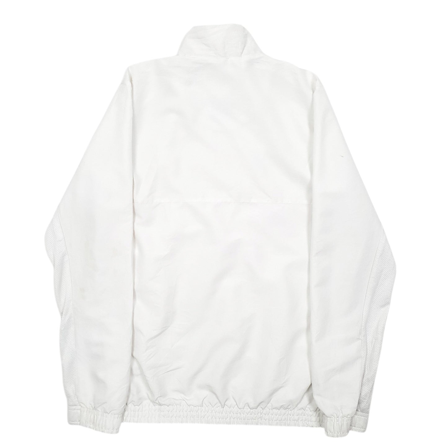 Mens White Adidas Lightweight Running Workout  Coat