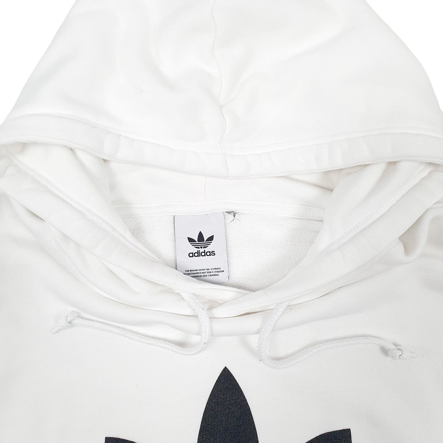 Mens White Adidas  Hoodie Jumper