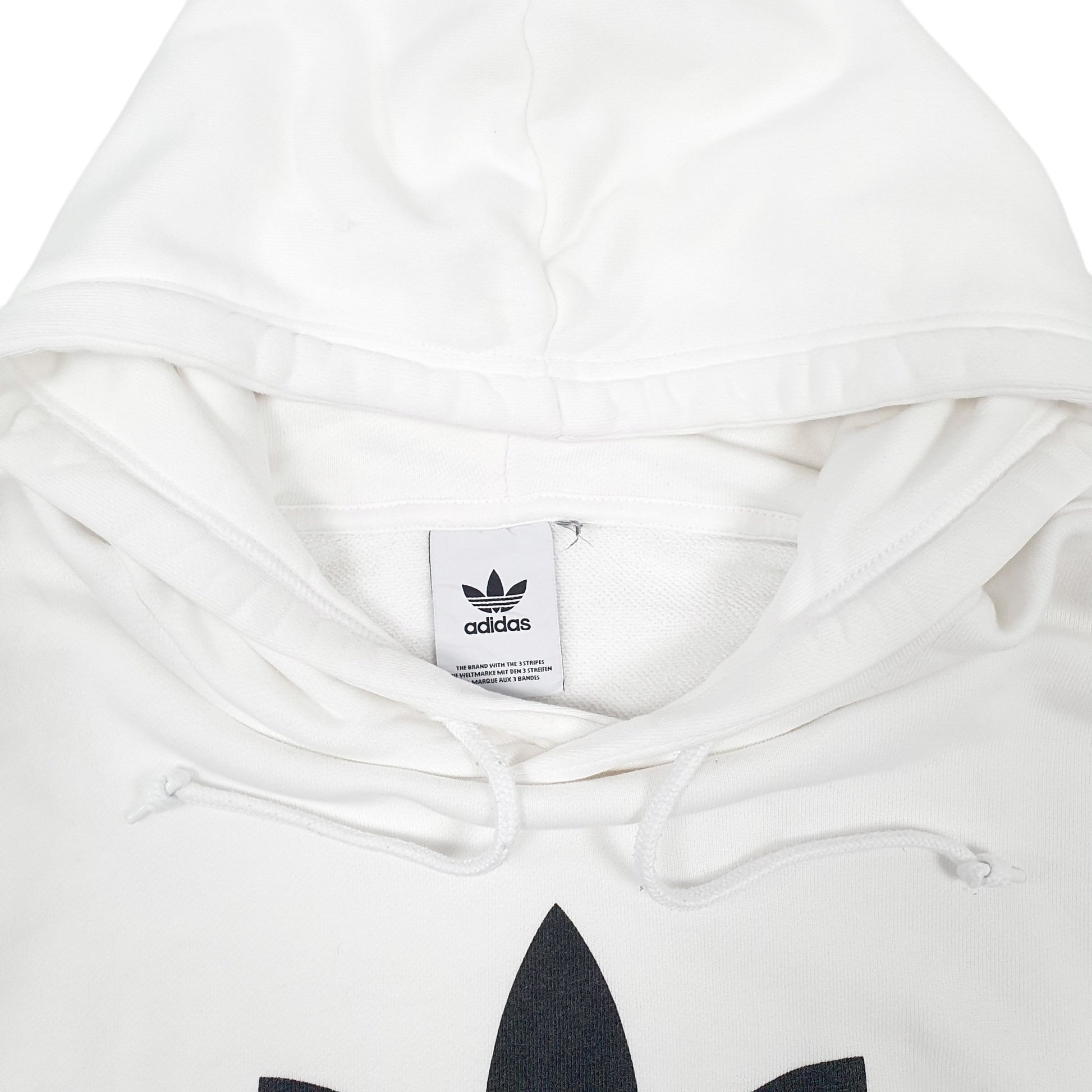 Mens White Adidas  Hoodie Jumper