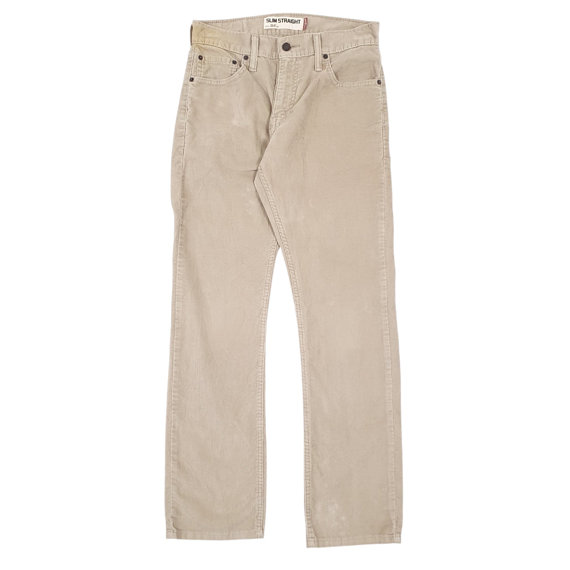 Mens Beige Levis  Corduroy Trousers
