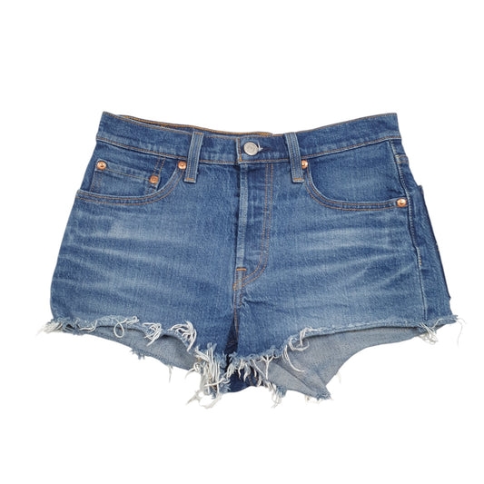 Womens Blue Levis 501 Jorts Hot Pants Denim Shorts