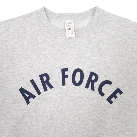 Mens Grey Air Force Airforce Crewneck Jumper