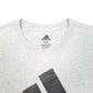 Mens Grey Adidas Spellout Short Sleeve T Shirt