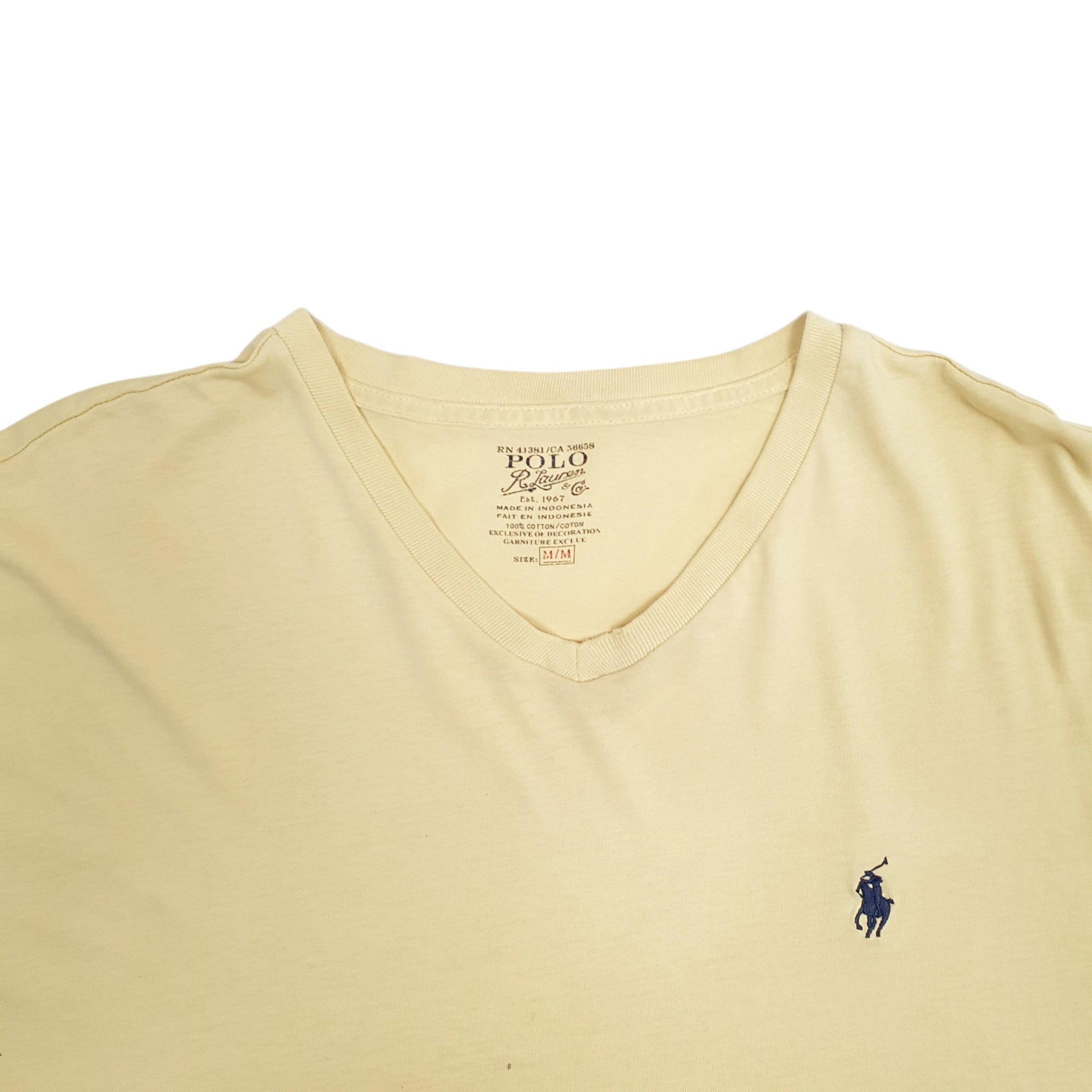 Mens Yellow Polo Ralph Lauren  Short Sleeve T Shirt