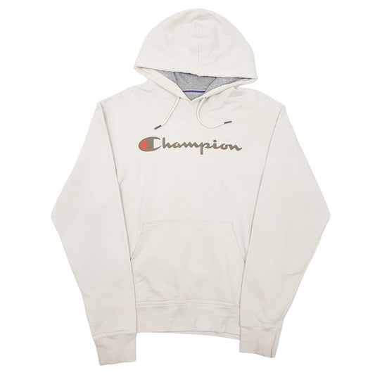 Mens White Champion  Hoodie Jumper