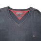 Mens Navy Tommy Hilfiger Knit V Neck Jumper