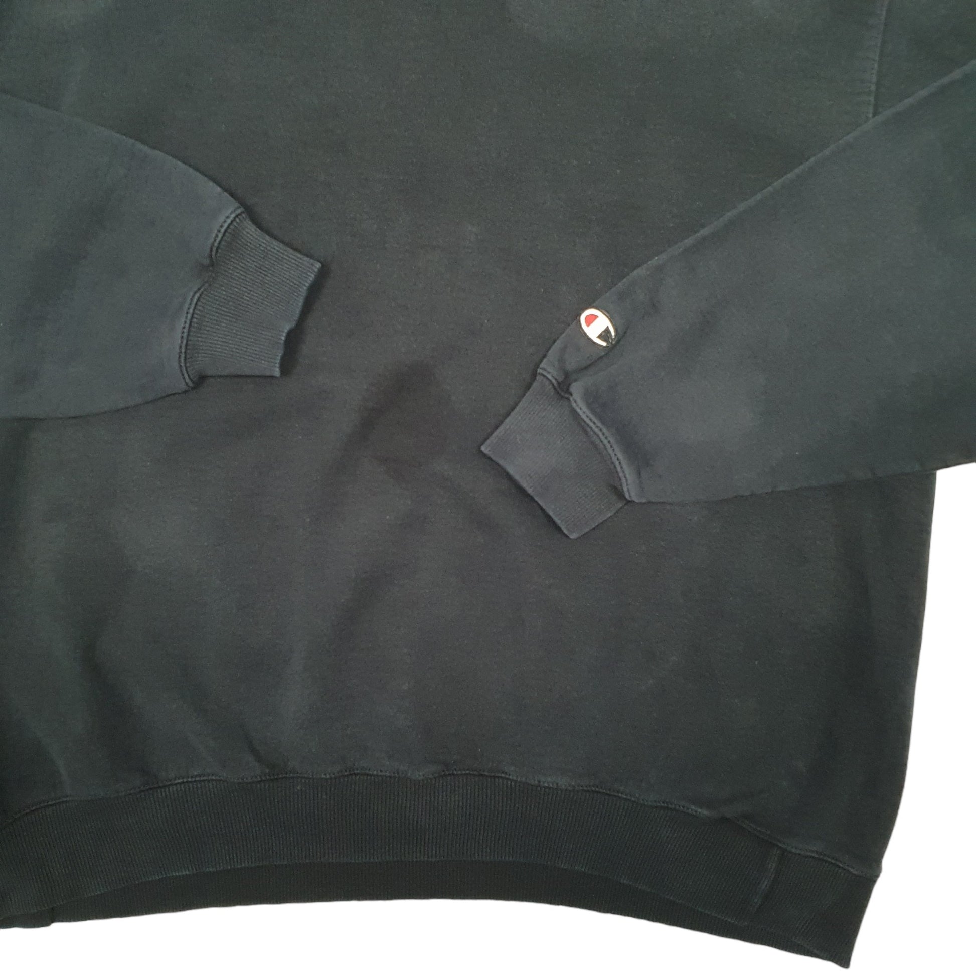 Mens Black Champion  Crewneck Jumper