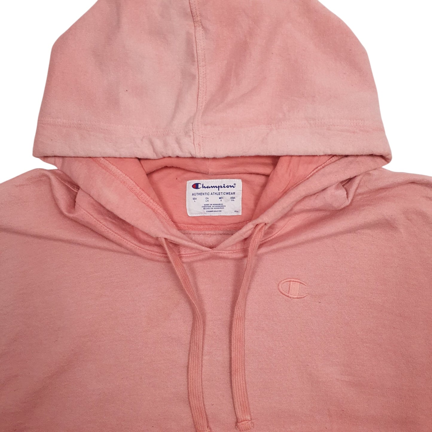 Mens Pink Champion  Hoodie Jumper