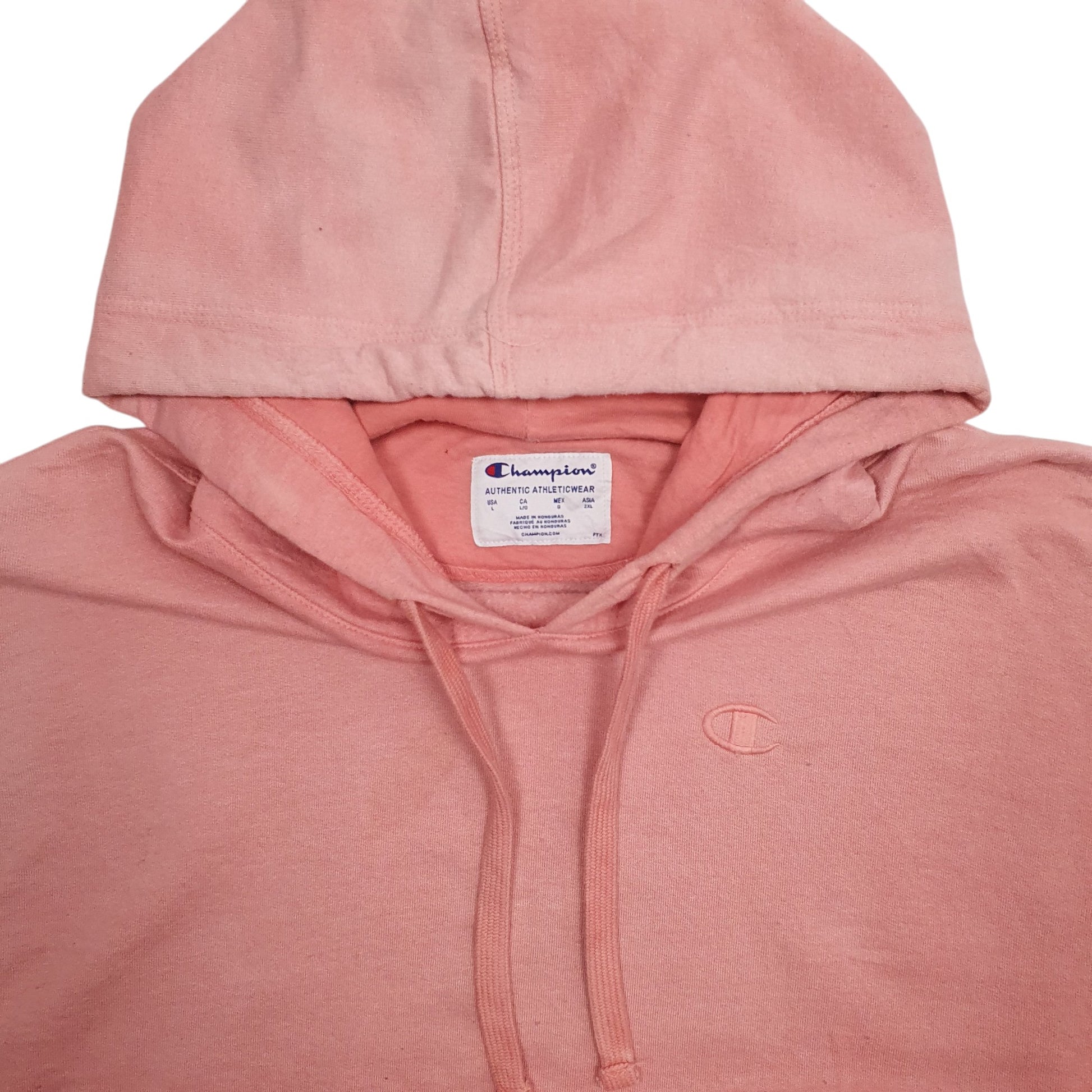 Mens Pink Champion  Hoodie Jumper