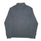 Mens Black Polo Ralph Lauren Popper Snap Button Quarter Zip Jumper