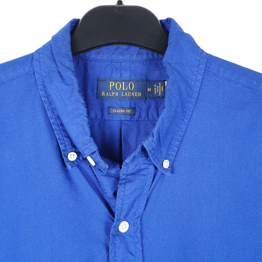 Mens Blue Ralph Lauren Oxford Long Sleeve Shirt