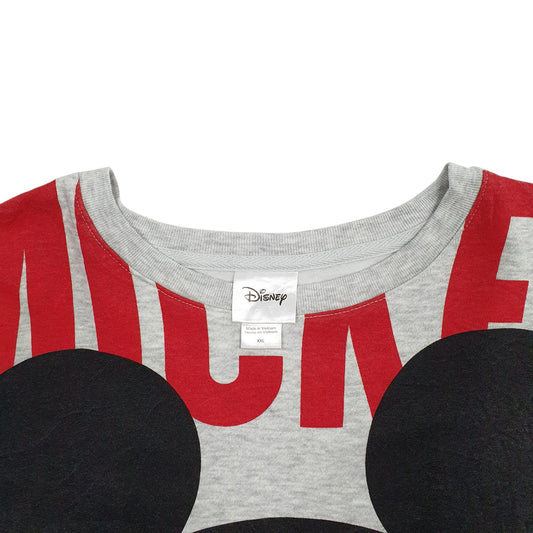 Mens Grey Disney Mickey Mouse Crewneck Jumper