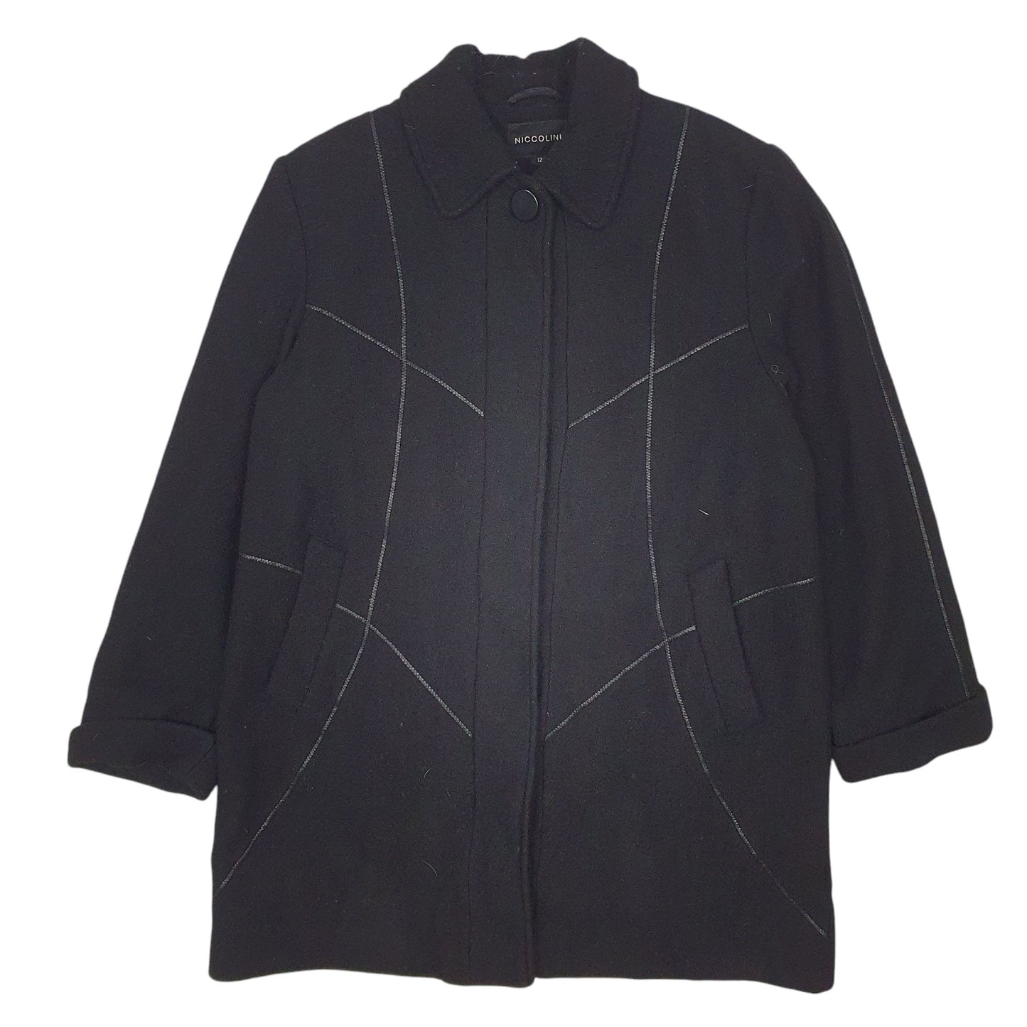 Womens Black Niccolini   Coat