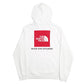 Mens White The North Face Spellout Hoodie Jumper