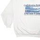 Mens White Oceanic Confederation Bridge Spellout Vintage 1990s Crewneck Jumper