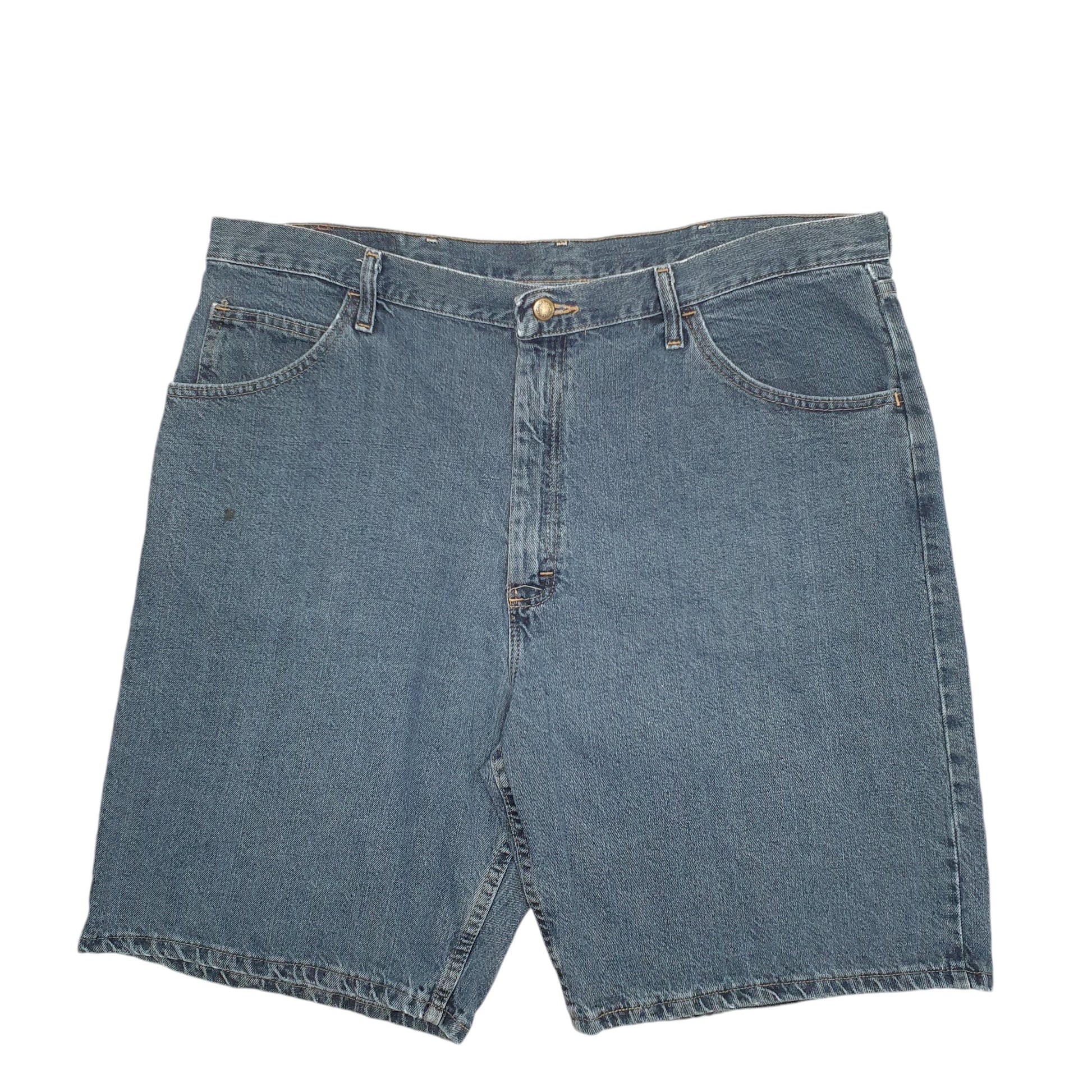 Mens Blue Wrangler Denim Jeans Jorts Denim Shorts