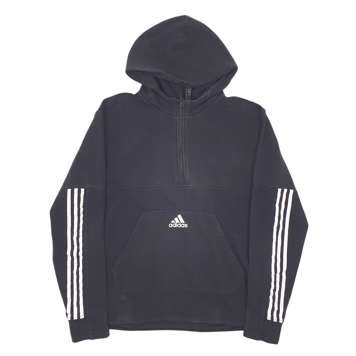 Mens Black Adidas  Quarter Zip Jumper