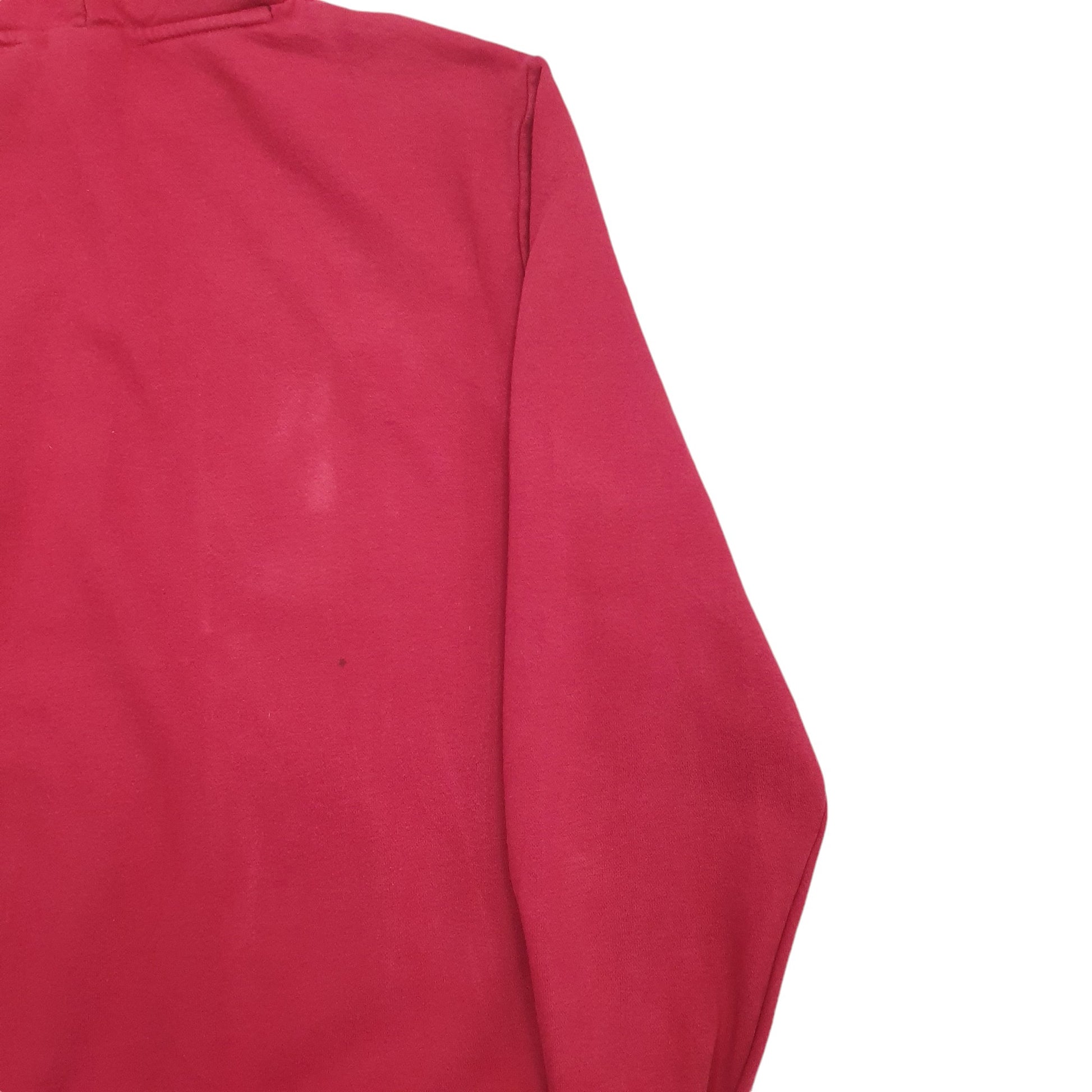 Mens Red Puma Spellout Hoodie Jumper