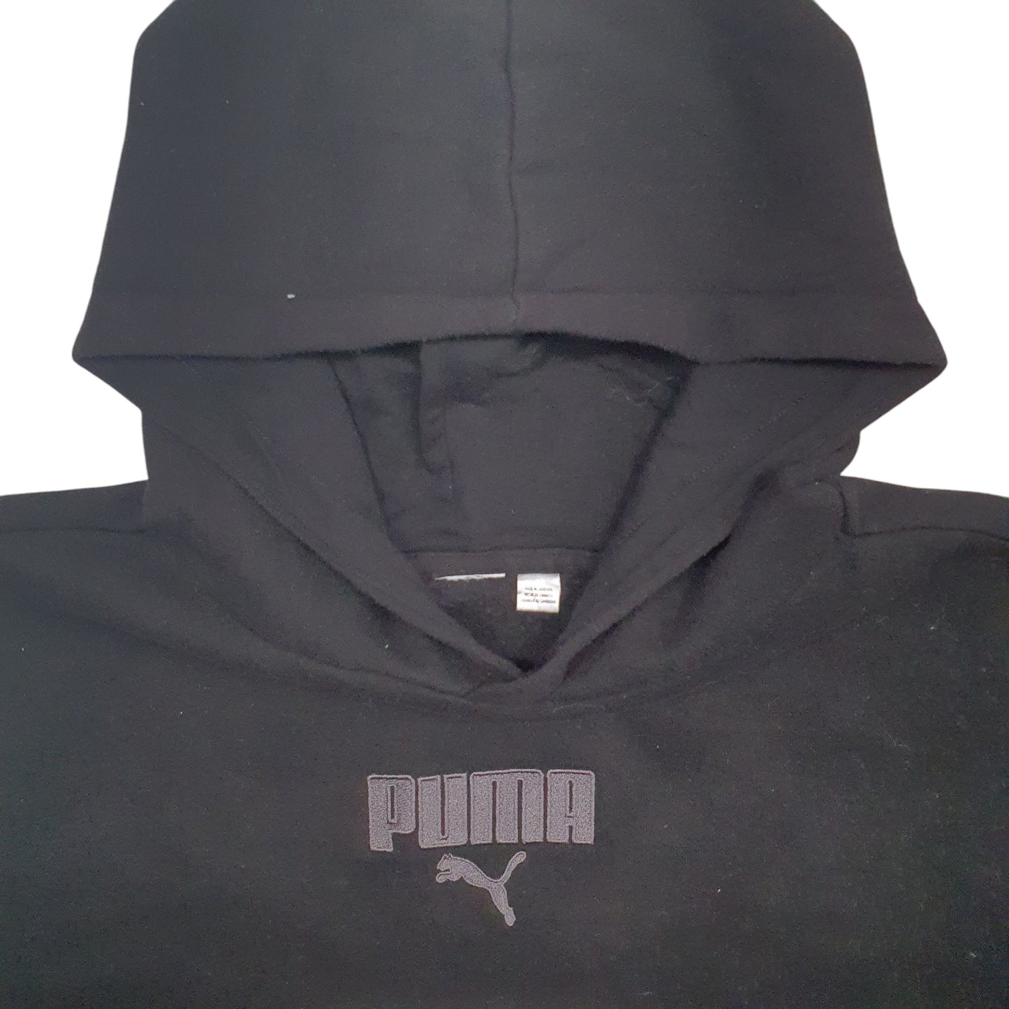 Womens Black Puma  Hoodie Jumper